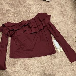 Off one shoulder blouse